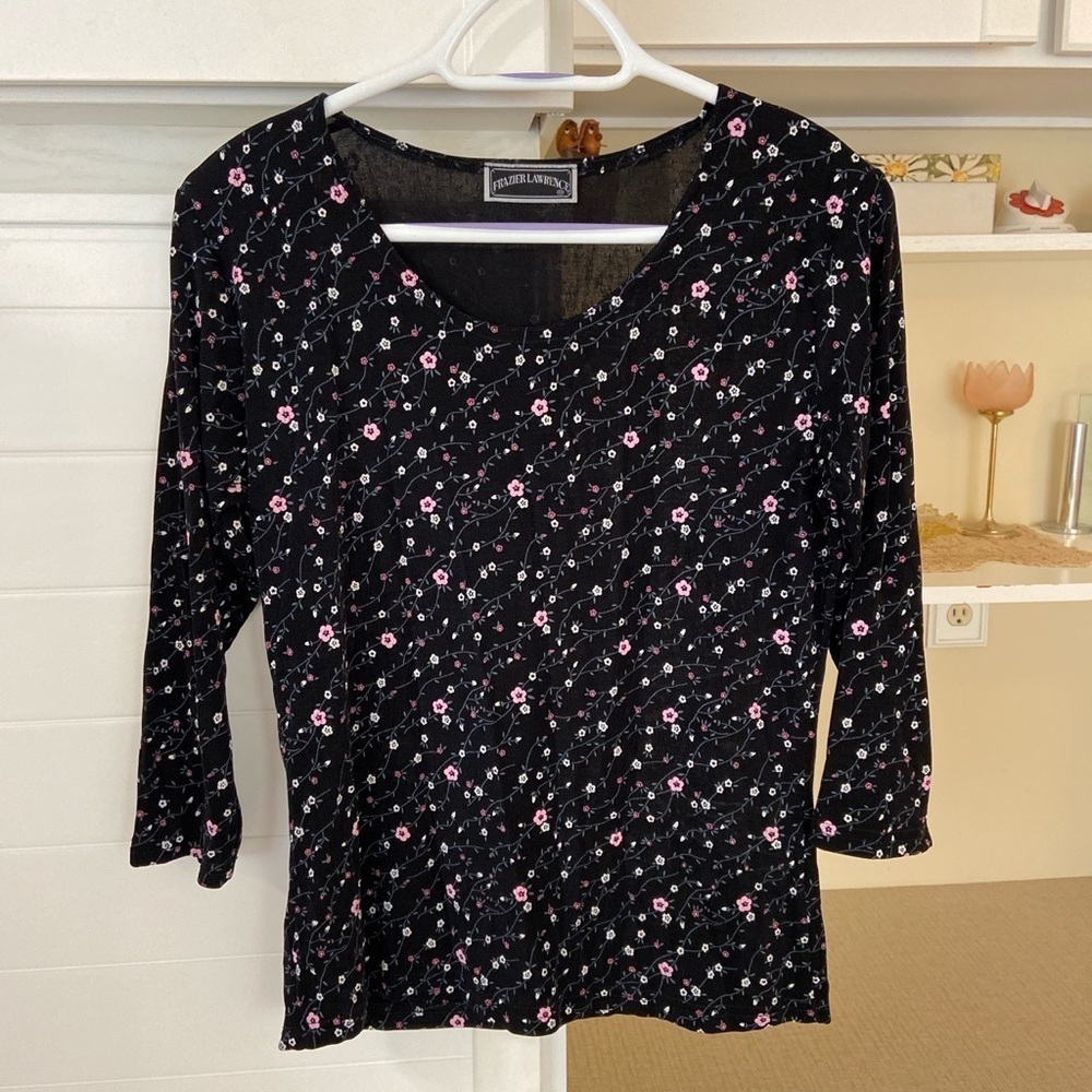 Vintage Floral Slinky Top